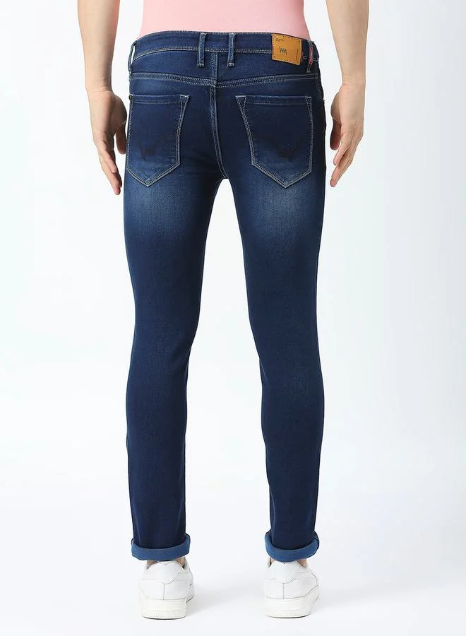 لومان بي جي 3 Mid Rise Low Fade Jeans with Pocket Detail by Styli