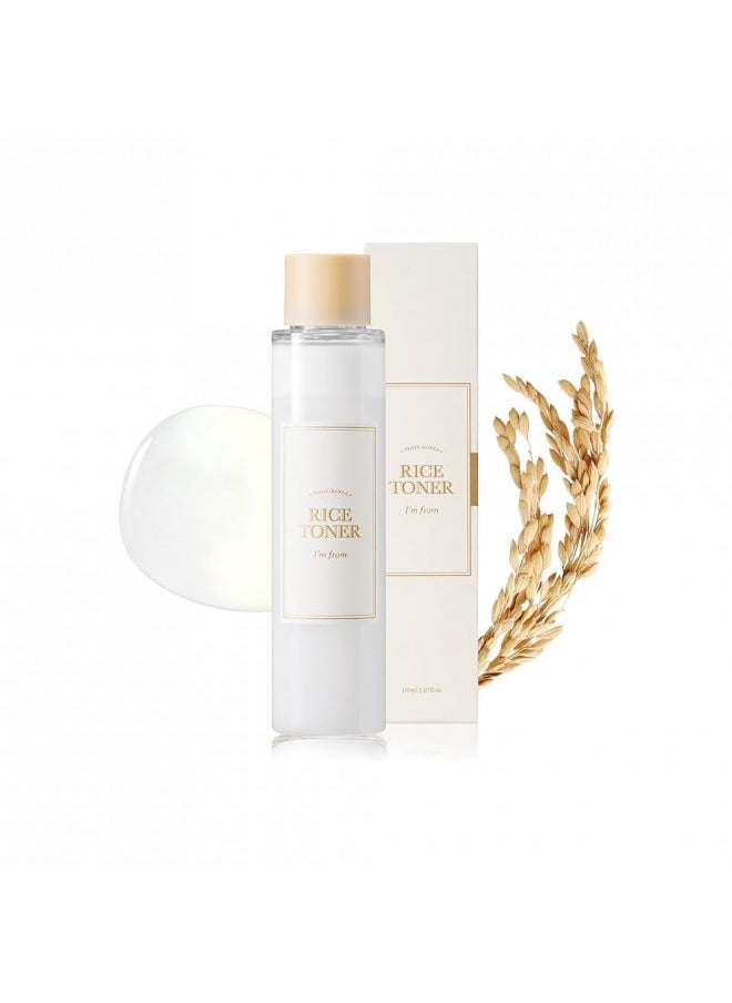 I'M FROM I'm from Rice Toner, 77.78% Rice Extract from Korea, Glow Essence with Niacinamide, Hydrating for Dry Skin, Vegan, Alcohol Free, Fragrance Free, Peta Approved, K Beauty Toner, 5.07 Fl Oz  - Image 2