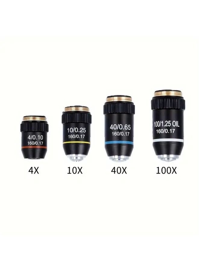 195 10X Achromatic Microscope Objective Lens RMS 20 2mm Metal Optical Lenses - Image 5