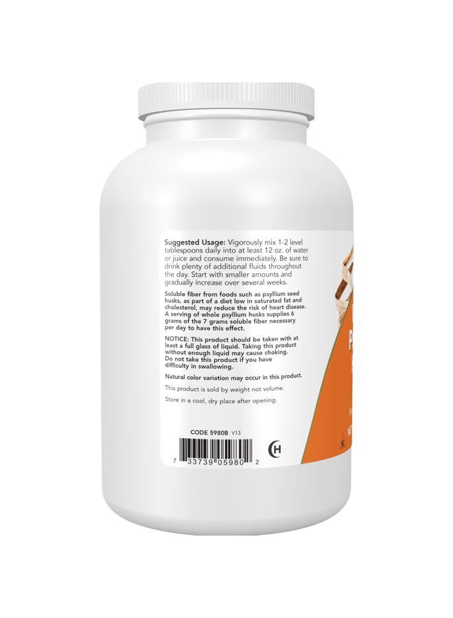 now Supplements, Whole Psyllium Husks, Granule, Non-GMO Project Verified, Soluble Fiber, 12-Ounce - Image 3