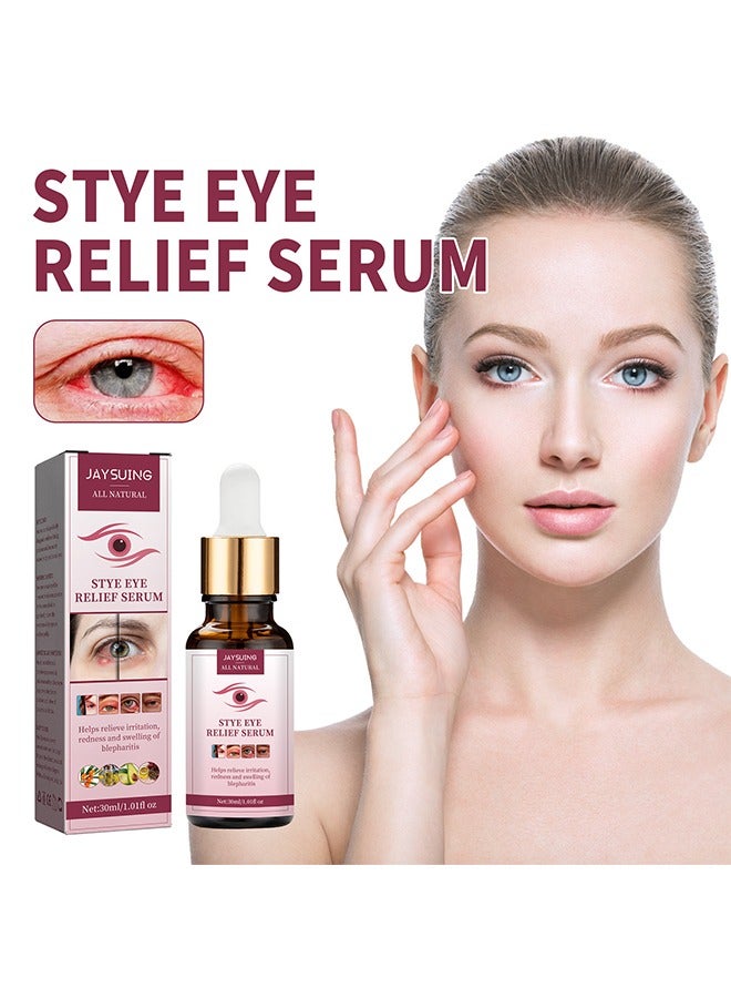 Jaysuing Stye Eye Relief Serum, Stye Eye Treatment, Eye Stye Remover, Chalazion Remover, Stye Eye Relief Serum for Styes Chalazion and Blepharitis Treatment, Eye Care, Mild Lash and Eye Cleanser 30ml - Image 2