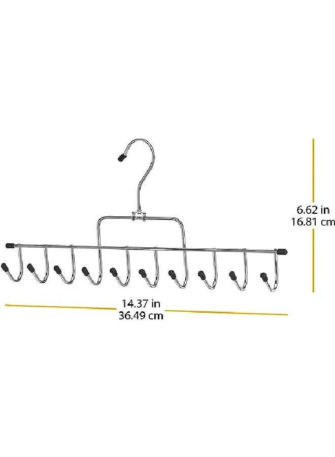 Whitmor Whitmor 10-Hook Accessory Hanger: Organize Your Closet in Style - Accessory Storage Solution, Wardrobe Storage, Space-Saving Hanger, Multi-Hook Hanger, Closet Management  - Image 5