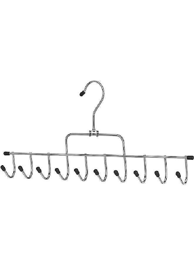 Whitmor Whitmor 10-Hook Accessory Hanger: Organize Your Closet in Style - Accessory Storage Solution, Wardrobe Storage, Space-Saving Hanger, Multi-Hook Hanger, Closet Management  - Image 1