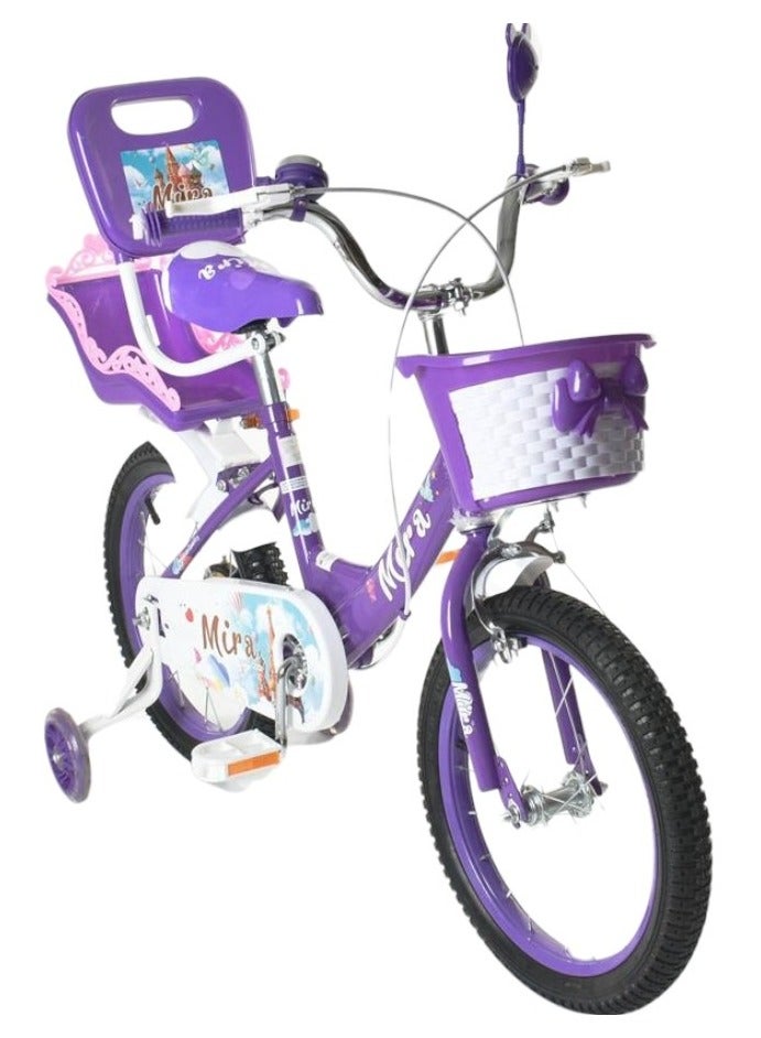 Toy Box Children's Bicycles for Girls 14 Inch Bike with Training Wheels & Basket Age 4 to 7 years