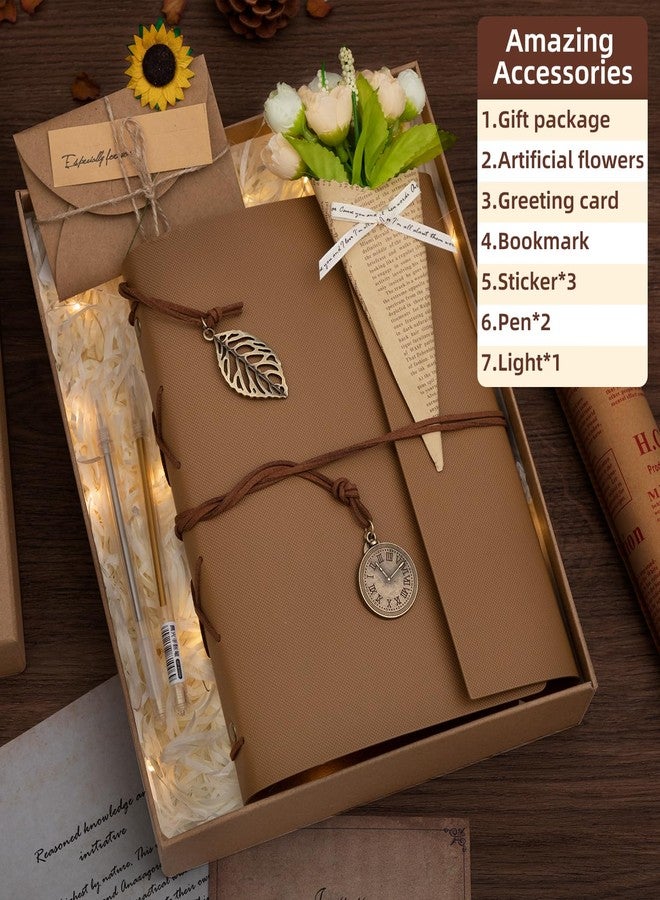 ALKALO Scrapbook Photo Album 100 Pages, 60 Pages Self Adhesive+40 Pages Kraft Paper DIY Photo Book for 2x3 3x5 4x6 5x7 Pictures, Leather Memory Book for Wedding Baby Family Travel Birthday Christmas - Image 2