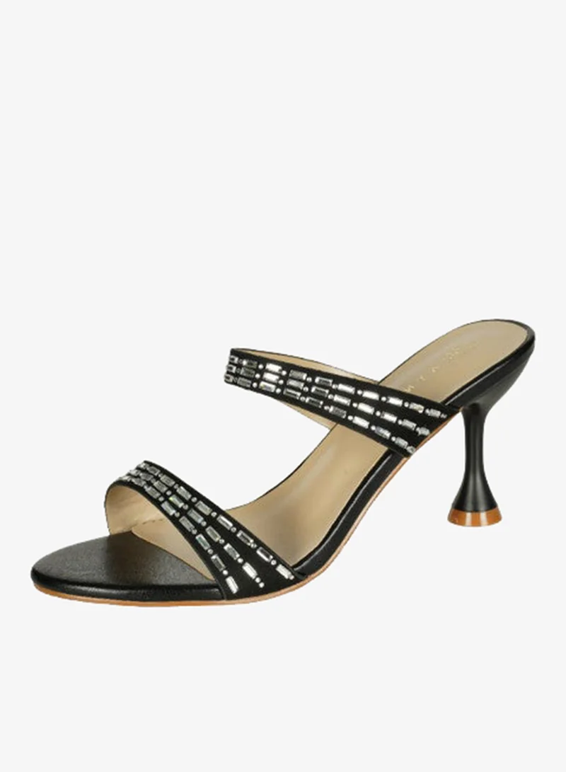 Zayna Black 221-69 Zayna Ladies  Fashion Mid Heel Slip on 8TV95-12 Black for Women | Best Price UAE