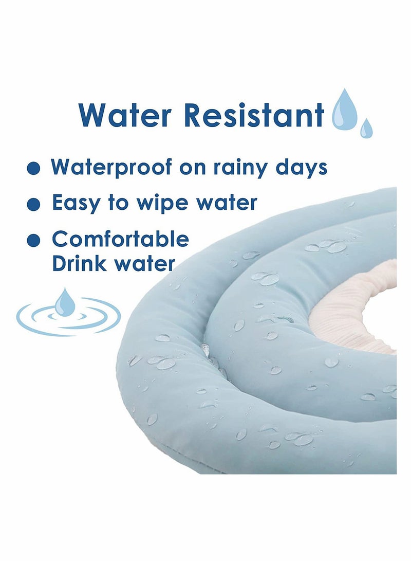 KASTWAVE طوق قطة، طوق كلب ناعم بعد الجراحة، طوق استعادة مريح مقاوم للماء ضد العض واللعق لشفاء الجروح، طوق للحيوانات الأليفة للكلاب والقطط الصغيرة والمتوسطة أو الكبيرة (S) - Image 2