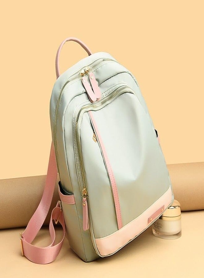 QBLYN Shoulder Bag for Women Stylish Backpacks Purse, European and American Trend Shopping Trip Three-Purpose Backpacks Anti-Theft Fashion Backpack Girls College Bags (Green) - Image 3