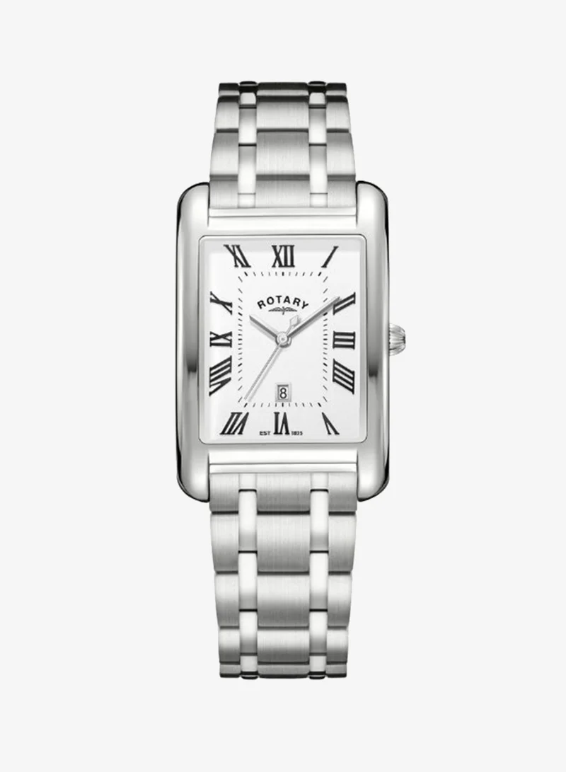 Rotary Rotary Men's Heritage Astoria Rectangular Stainless Steel Bracelet Watch - RGB05750/01