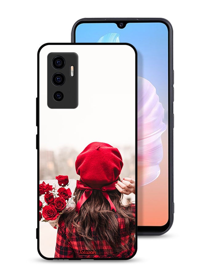 Tolwak Vivo V23e Protective Case Cover Holding Flowers - Image 1