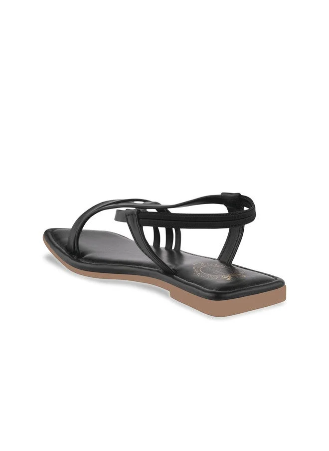 Shoetopia Shoetopia Girls Open Toe Flats with Backstrap