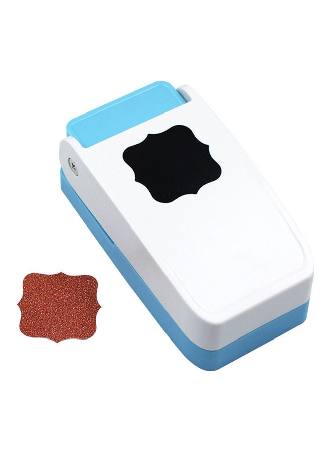 NIBEMINENT DIY Craft Hole Paper Puncher White/Blue - Image 1