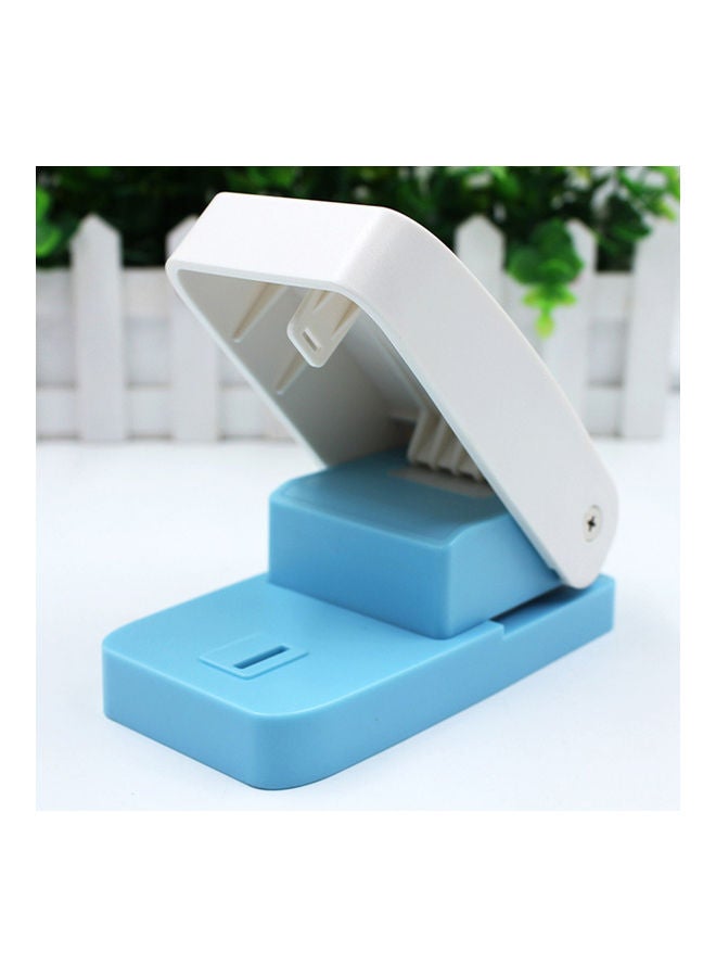 NIBEMINENT DIY Craft Hole Paper Puncher White/Blue - Image 2