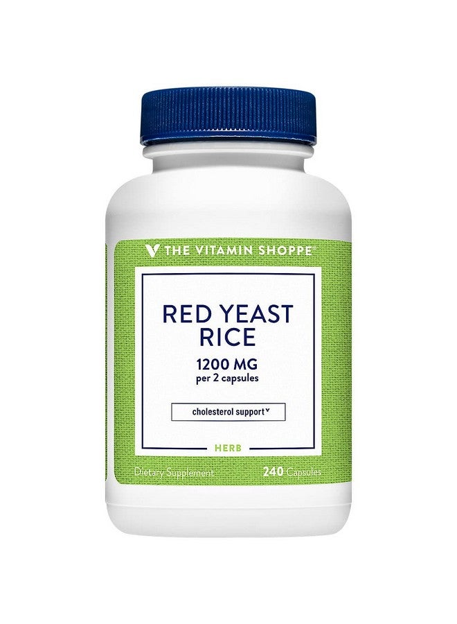The Vitamin Shoppe Red Yeast Rice - 1,200 MG (240 Capsules) - Image 1