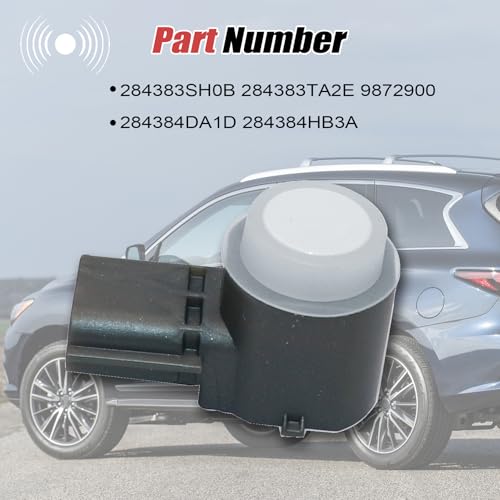 NLQR 284383SH0B Bumper Parking Sensor Fit for Nissan Maxima Titan Altima Pathfinder Fit for Infiniti Q50 Q60 Q70 Q70L QX50 QX60 QX80 2014-2018 284383TA2E 284384DA1D Backup Sensor Park Distance Sensor - Image 4