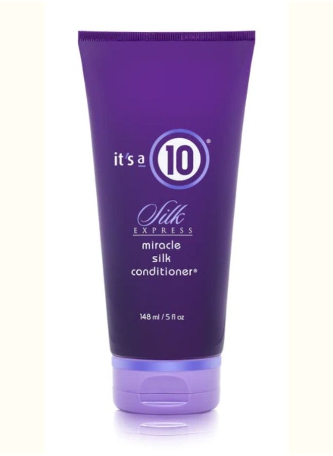 إتس آ تين بلسم Silk Express Miracle Silk سعة 148 مل (5 أونصات) | خفيف الوزن للتحكم في التجعد للحصول على شعر ناعم ولامع  - Image 1