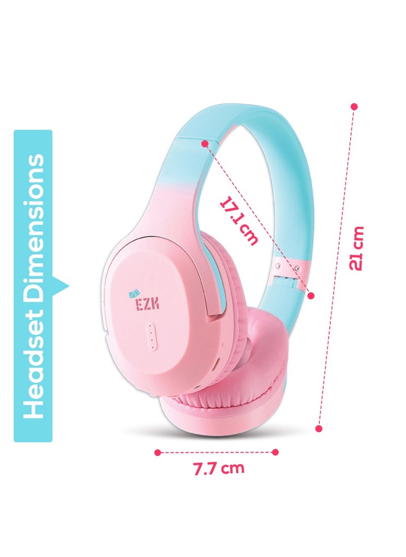 Eazy Kids - Eazy Kids Bluetooth 5.4 Wireless Headset - Pink - Image 1
