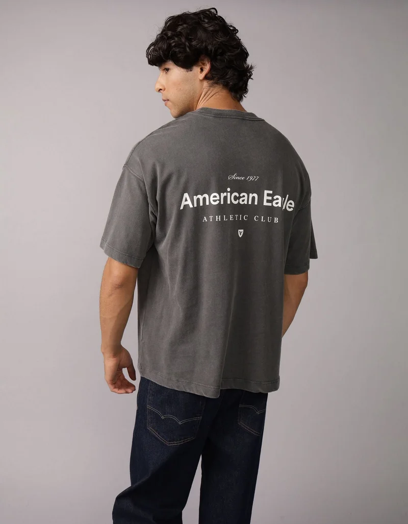 American Eagle AE Oversized Logo Graphic T-Shirt