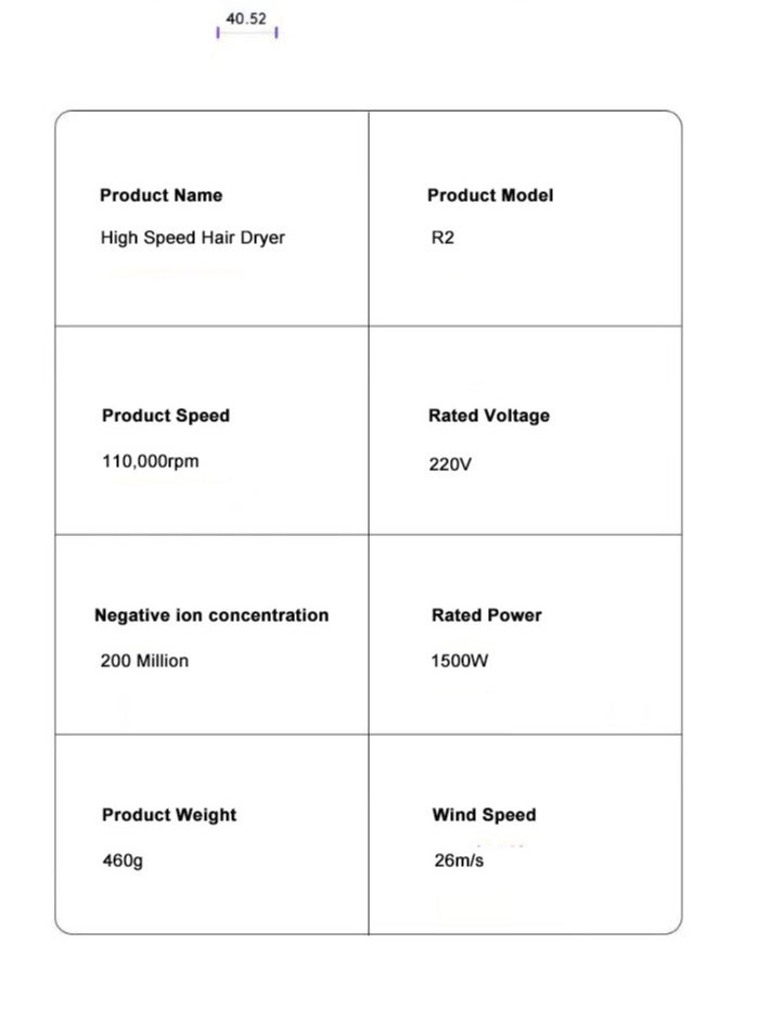 general High-power, No-damage, Leafless Hair Dryer With Negative Ions, Soft And Hair-protecting, Power-generating hair Dryer - Image 3