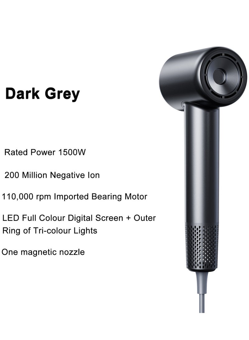 general High-power, No-damage, Leafless Hair Dryer With Negative Ions, Soft And Hair-protecting, Power-generating hair Dryer - Image 2