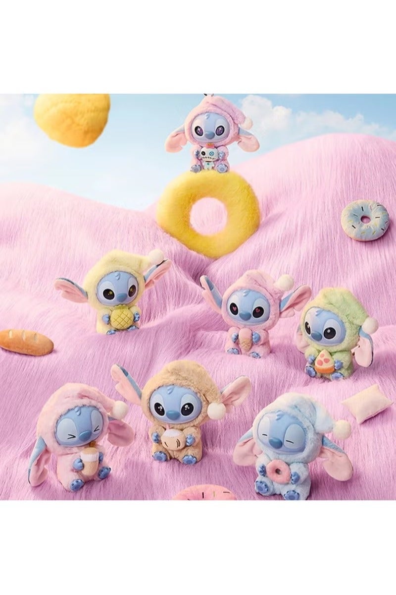 STITCH Authentic “Eat Something Before Sleep” Cute Vinyl Plush Toy Surprise Box – Blind Box Collectible - Image 2