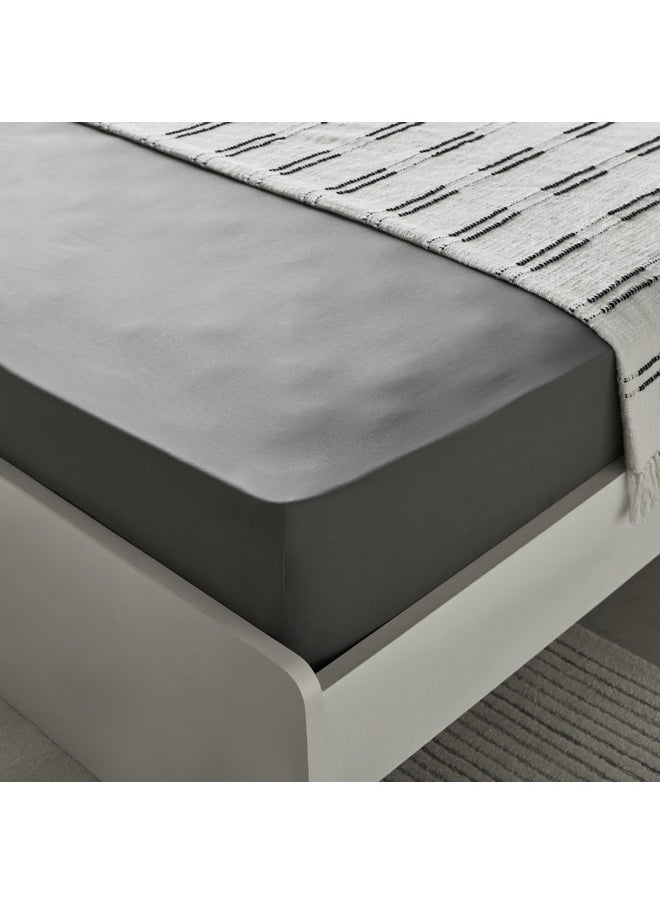 Home Box - Essential Cotton Double Fitted Sheet 200 x 36 x 140 cm - Image 1