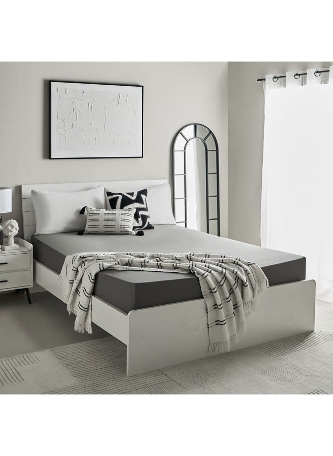 Home Box - Essential Cotton Double Fitted Sheet 200 x 36 x 140 cm - Image 1