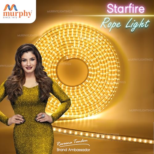 Murphy 2835-120 Led High Lumen Waterproof Indoor Outdoor Home Deorative,Diwali Lights,Rope Pipe Light,Cove Light (120 Led/Mtr) (Warm White)50 meters - Image 5