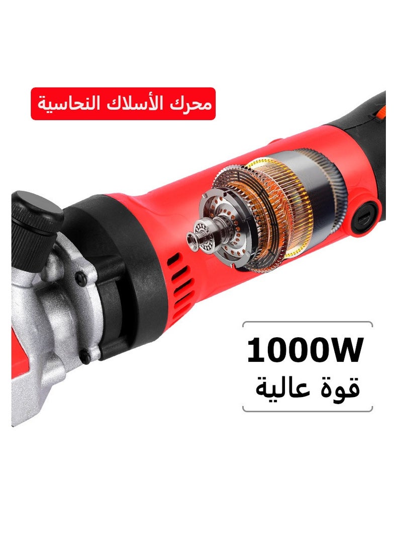 جيرزون مقص صوف احترافي بقوة 1000 وات، ماكينة قص شعر الحيوانات الأليفة الكهربائية، ماكينة قص شعر الحيوانات الاحترافية مع سرعة قابلة للتعديل - برتقالي - Image 3