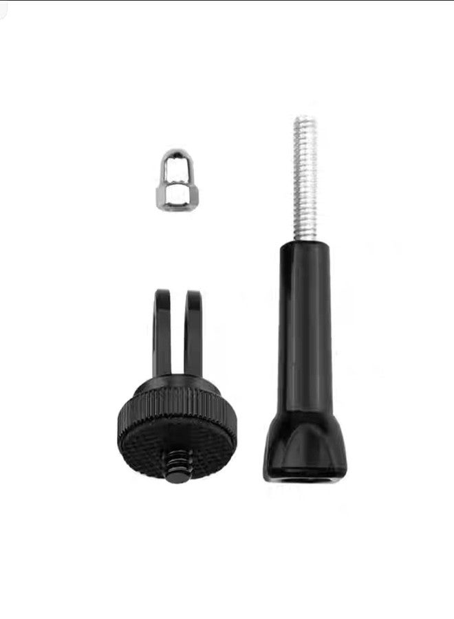 GetZget® 1/4 Screw Mount Adapter Aluminum Alloy Compatible with Insta360 One X5/ X4/ X3/ X2 / X, DJI Osmo 360, Pocket 3/2/ 1, Action Camera Holder Accessories (Black) - Image 2