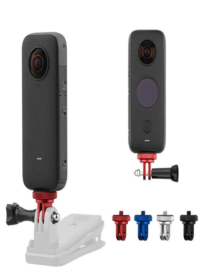 GetZget® 1/4 Screw Mount Adapter Aluminum Alloy Compatible with Insta360 One X5/ X4/ X3/ X2 / X, DJI Osmo 360, Pocket 3/2/ 1, Action Camera Holder Accessories (Black) - Image 4