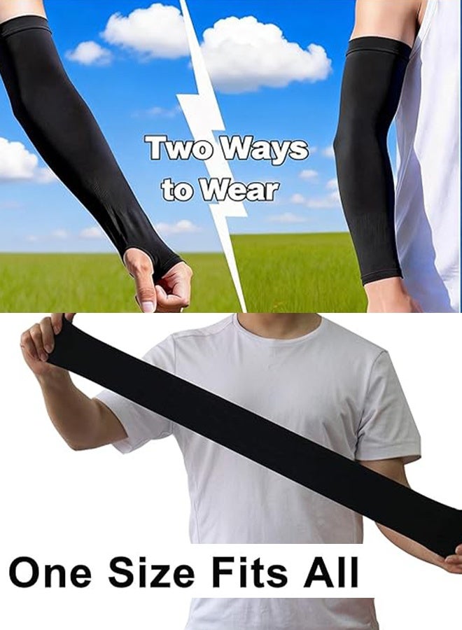 KANGLI 2 Pair Of Coolinf Arm Sleeves/Summer Sunscreen/UV Protection/Men's and Women's Cycling Arm Sleeves 3.5in*14.9in - Image 5