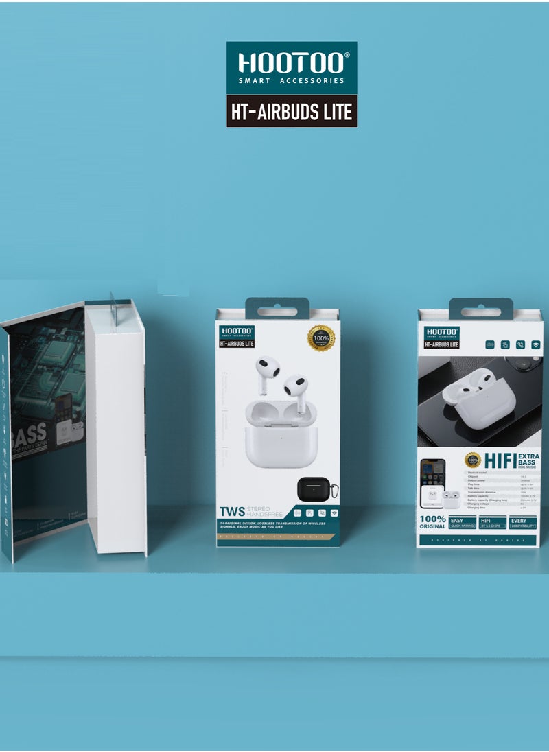 HooToo - Airbuds lite with Lightning MagSafe Charging Case with wireless charging White from Hootoo - Image 1