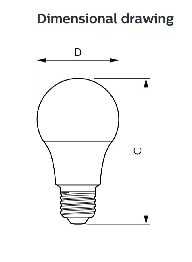 Philips Essential LED bulb, energy saving - 9W white - Image 2