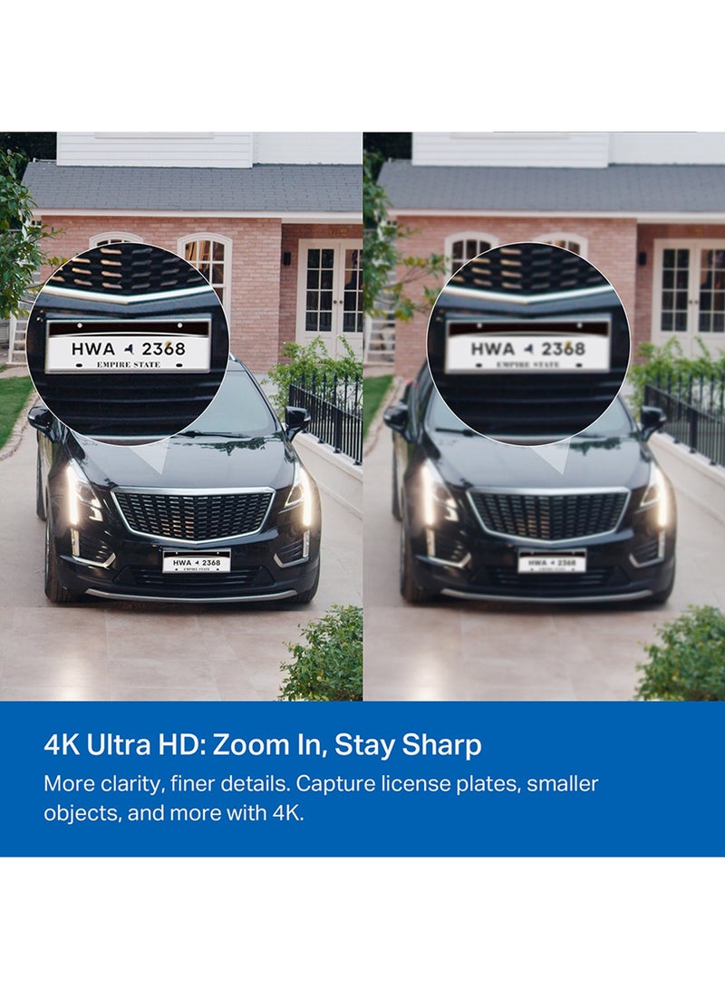 تي بي لينك طقم C460، كاميرا أمان تعمل بالطاقة الشمسية بدقة 4K-8MP ثنائية النطاق| كشف ذكي مجاني - شخص، حيوان أليف ومركبة| رؤية ليلية ملونة تحت ضوء النجوم| طاقة شمسية| بدون أسلاك، يمكن تثبيتها في أي مكان تقريبًا| خيارات تخزين مرنة| تعمل مع أليكسا و جوجل هوم - Image 4