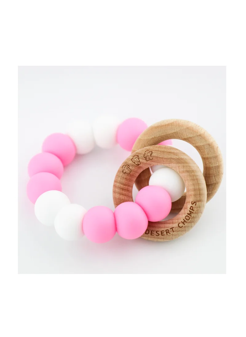 Desert Chomps Desert Chomps Ringlet Summer Time Teether - Strawberry Swirl