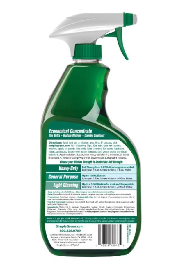 Simple Green All-Purpose Cleaner - Original Scent - 24 fl oz (710ml) | Concentrated Non-Toxic Formula - Image 2