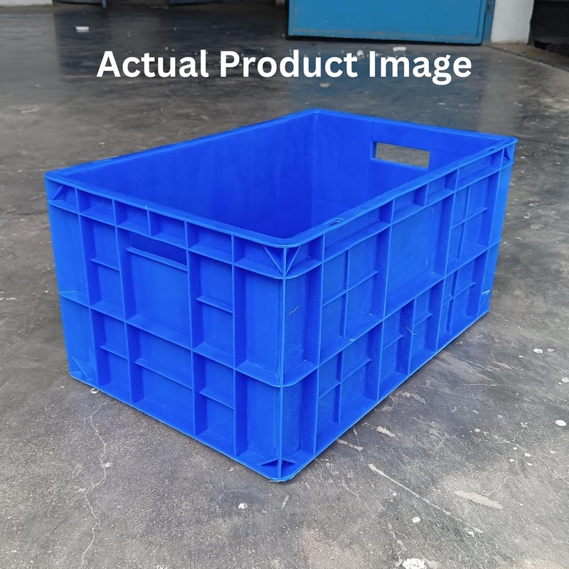 SINGHAL SINGHAL 50x3250x25 CM Multipurpose Storage Crates Heavy Duty Plastic Crate Crates for storage Shelf Basket Storage Bin for Vegetable Fruit Milk  - Image 5