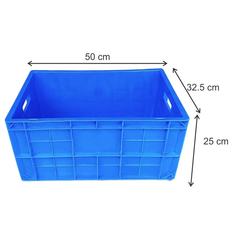 SINGHAL SINGHAL 50x3250x25 CM Multipurpose Storage Crates Heavy Duty Plastic Crate Crates for storage Shelf Basket Storage Bin for Vegetable Fruit Milk  - Image 4