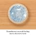 LORVIES 4 Pack 137 Marble Decorative Cabinet Knobs ABS Glass Round Transparent Clear Dresser Drawer Closet Door Handles Pulls for Home Kitchen Bedroom Grey Blue Texture - Image 2