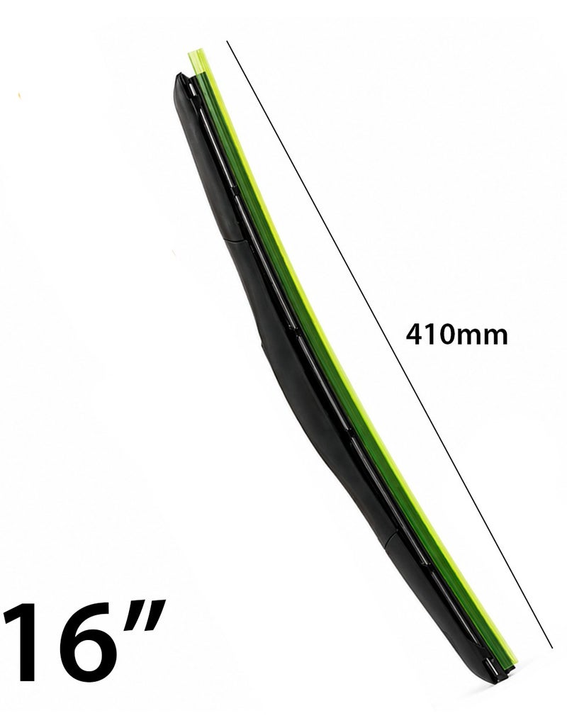 HANSA 16 Inch (410mm) All Weather Hybrid Windshield Wiper Blade, Silicone Coated Windshield Wiper, Universal Car Wiper Blade, Streak Free Quiet Wiping, Durable Rubber Wiper for Rain, Snow, Dust, Fog, Easy Install Replacement Wiper Blade for Cars, SUVs and Light Vehicles  Erpc WP 10228 . - Image 5