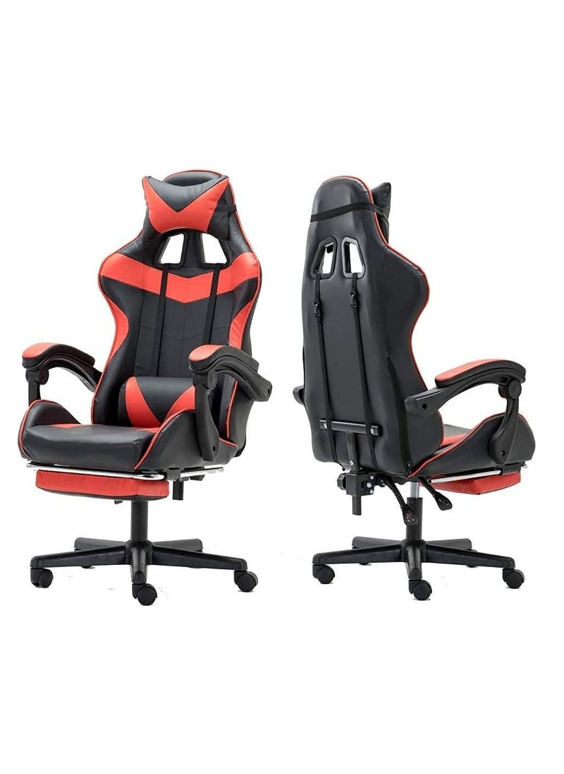 KARNAK Gaming Chair Ergonomic Executive PUBG-3D 360° Rolling Swivel Reclining Computer Chair PU Leather Adjustable Height with Headrest Pillow Cushion & Lumber Support Back, Premium Foam  - Image 5