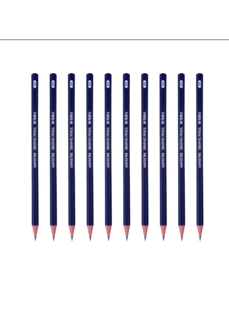 M&G M&G Chenguang 2H Hexagonal Wooden Pencil Art Exam Sketching Pencil - 1pcs - No:AWP357B7 - Image 1