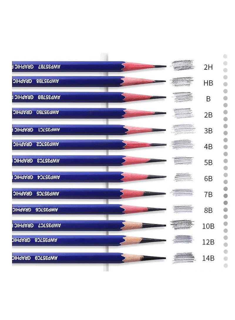 M&G M&G Chenguang 2H Hexagonal Wooden Pencil Art Exam Sketching Pencil - 1pcs - No:AWP357B7 - Image 2