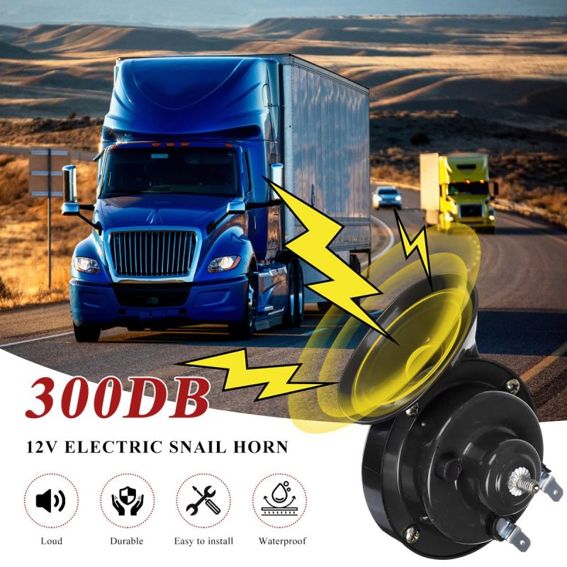 Electric Horn: 12V 105-115 Db Waterproof High-Tone Design - Vortex Snail Cavity Air Horn for 12V Cars Trucks SUVs Motorcycles Boats - Image 5