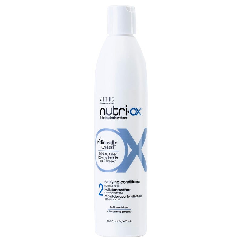 NUTRI-OX Fortifying Conditioner Normal for Thinning Hair | Thicker, Fuller-Looking Hair | Clinically & Dermatologically Tested | Peppermint | Color-Safe | 15.2 Fl Oz - Image 1