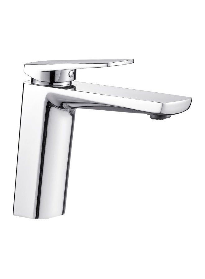 DANUBE HOME Milano Yana Basin Mixer With Pop Up Waste Chrome Brass Basin Mixer Single Tap Wash Basin Mixer Sink Faucet For Bathroom Faucet Vanity Lavatory - Chrome