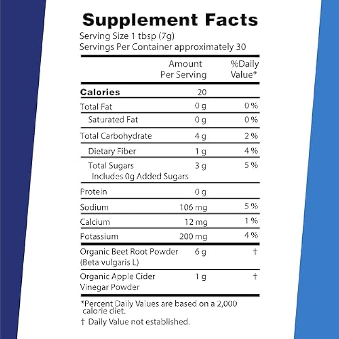Superior Source Organic Beet Root & Apple Cider Vinegar Powder - Nitric Oxide Booster - Supports Energy, Digestion & Heart Health - Non-GMO - 7.4 oz - Image 3