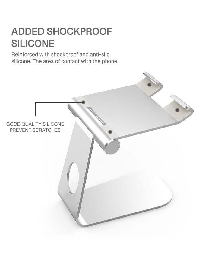 Adjustable Tablet Stand, Aluminum Phone Stand with Non-Slip Silicone, Portable Phone Holder, Ideal for Watching Videos & Video Calls - Image 3
