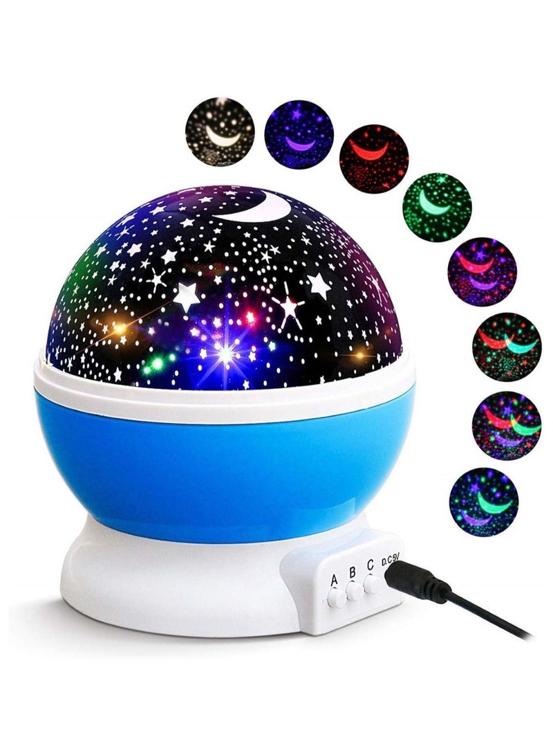 Huitich Star Sky Lamp Romantic Night Light Moon Star Projector Room Rotating Cosmos 360 Degree Rotation Unique Gifts For Baby Kids  - Image 1